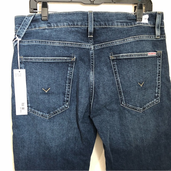 Hudson Mens 33 Ethan Biker Skinny Jeans Moto Medium Wash NWT - Picture 9 of 12